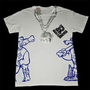 Vintage Sz M 90s Parody Raunchy QUAN Rich Home Funny Hip Hop Rap Shirt Side Tee